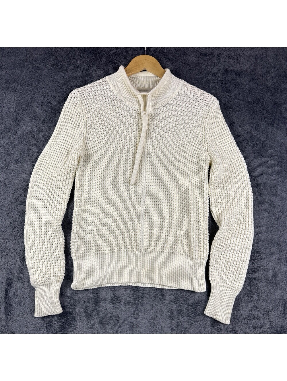 Peter Millar Women Kennedy Waffle Stitch Sweater Silk Tencel Cotton Size S Golf